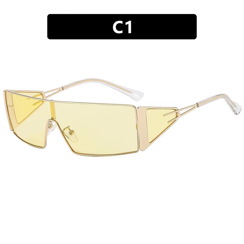 Lente gialla cornice oro