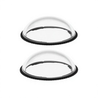 2 pièces de capuchons d'objectif standard en plastique amovibles, protections d'objectif compatibles avec la caméra d'action Insta360 X4, accessoires