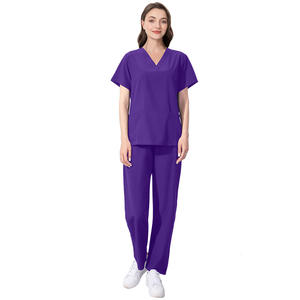 गर्म बिक्री झुर्रियों के लिए मुक्त नर्सिंग वर्दी नर्सिंग स्क्रब - Product Image 4