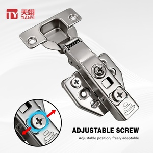 TIANYI Wholesale Furniture Hardware Soft Close Hydraulic Hinges 3D Adjustable Nickel Plated Durable for Kitchen Apartment - Product Image 2