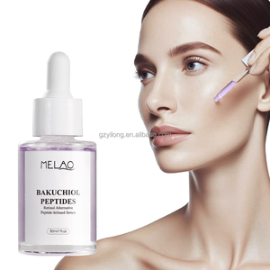 Bakuchiol Soro Private Label Vegan à base de plantas Suave Skincare Peptídeos Faciais Soro Iluminar o embotamento Anti Envelhecimento Bakuchiol Soro - Product Image 1
