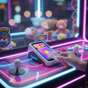 Lecteur de cartes de conception nouvelle, T12, affichage des publicités en veille, système FUNOVA, <span class=keywords><strong>machine</strong></span> d'arcade <span class=keywords><strong>à</strong></span> activation par carte pour centre de divertissement familial - Product Image 5