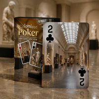 Cartes à Jouer de Collection Thèmes Architecture/Musée Style Boîte Mystère avec Impression de Code QR Individuel sur les Cartes Disponible
