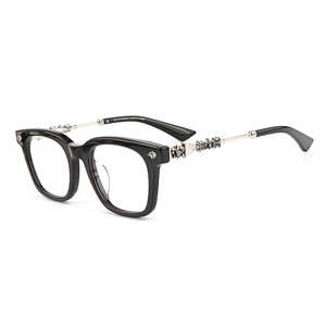 <span class=keywords><strong>Gafas</strong></span> Graduadas Ópticas Casuales Versátiles <span class=keywords><strong>de</strong></span> Estilo Punk con Montura Completa, Ligeras, Duraderas, Negras, Doradas y Transparentes - Product Image 1