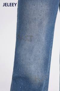 Jeans de Pierna Ancha para Mujer, Cintura Alta y Corte Recto, Diseño Elegante y Favorecedor - Product Image 2