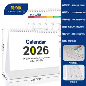 2026 English Desk <b>Calendar</b> Simple & Creative Desktop Schedule Note-Taking <b>Calendar</b> with Multi-Country Holiday Loop Book - Product Image 3
