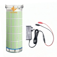 Lampe de pêche LED submersible 300W rechargeable sans fil 12V, lampe attirante pour poissons, lumière LED verte sous-marine pour la pêche au calmar