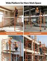 CQ CQSF Roulettes industrielles mobiles pour échafaudages, en acier galvanisé, pour la construction, facilitant le déplacement dans les zones de travail et la relocalisation de projets