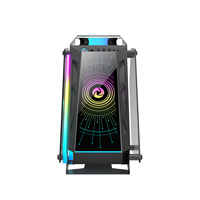 Ruix Thunder Customizable Micro-ATX Computer Case Durable Aluminum Alloy Mid Tower with Novelty Design Portable Gaming-Friendly