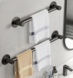 Endüstriyel özelleştirilmiş boyutu ray 40cm tek mat siyah Modern duvara monte lavabo banyo duş havlusu Bar