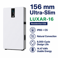 Batterie solaire domestique 16 kWh Split IP65 LUXAR-16 51.2V 314Ah LiFePO4 8000 cycles, sécurité active IA, compatible Luxpower
