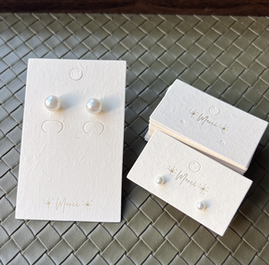 Cartes de bijoux personnalisées bilingues, cartes d'affichage multilingues - Product Image 1