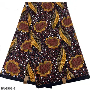 Tela con estampado de cera africana, bonita tela Kente de Ghana de cera, venta al por mayor