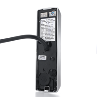 Clavier mécanique de contrôle d'accès autonome en métal mince MiTEC IP65 avec moniteur de porte et sortie de signal d'alarme