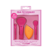 2023 Portable noël rouge cadeau Logo personnalisé végétalien Mini gros voyage chèvre cheveux maquillage pinceau ensemble livraison gratuite