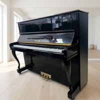 Korea Original Young Chang U121 Black Vertical Piano Solid Spruce Soundboard Stable Tuning for Music Teaching Export