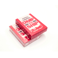 Boîte à rabat en plastique blanc personnalisée KingShow pour cartes à jouer de taille poker, impression CMYK/Pantone, logo personnalisé, certifiée EN71, différentes tailles
