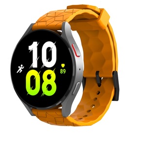 Correa de reloj de silicona de color sólido con diseño de fútbol, ​​20mm22mm, Compatible con <span class=keywords><strong>Samsung</strong></span> Galaxy Watch6/5/<span class=keywords><strong>4</strong></span>, correa de la serie Huawei <span class=keywords><strong>Watch</strong></span> GT - Product Image 2