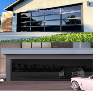 Couleurs et matériaux personnalisés ; Portes de garage sectionnelles verticales résidentielles et portes de sécurité contrôlées par application - Product Image 1