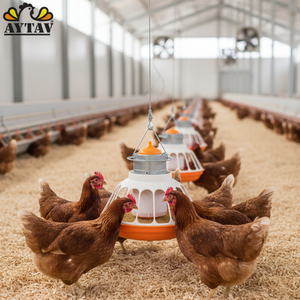 Comedero Automático para Gallinas Reproductoras, Sistema de Alimentación de Pollos de Acero y PP, 34 cm de Diámetro, Certificado para Granjas, Nuevo, 1 Año de Garantía, Modelo 302005 - Product Image 3