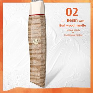 2024 Top Xếp Hạng 8Inch S35vn Bột Lõi Thép Nhật Bản Damase Dao Thép Damascus Đầu Bếp Dao Với Burl Gỗ Xử Lý - Product Image 6