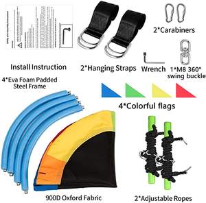 Zoshine صحن طائر شجرة أرجوحة سلامة الاطفال حبل شجرة يتأرجح كرسي كبير في الهواء الطلق للمتعة - Product Image 6