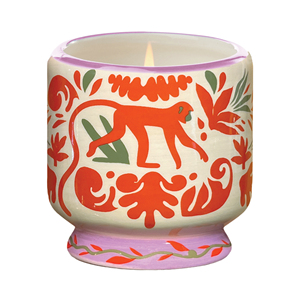 Candela in Ceramica Adopo Jungle al Profumo di Cocco e Ambra, Candela Decorativa - Product Image 1