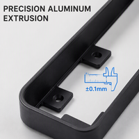 Boîtier de cadre en aluminium extrudé 6063 personnalisé pour serrure de porte intelligente à empreinte digitale, coque OEM