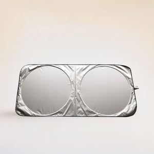 Yy922 Best Custom Printing Foldable Front Windshield Uv Pe Bubble <b>Sun</b> <b>Shades</b> Auto Cheap Double Circle Car Sunshade Logo - Product Image 4