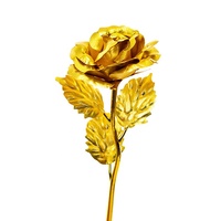 A-1271 Coloré Valentine Cadeau 24k Golden Roses Pour La Vente En Gros