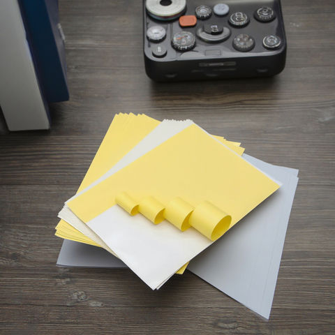 Custom Logo Label PVC Sticky Notes Packaging Chemicals Print Self Adhesive Yellow Synthetic Paper
