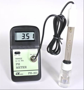 pH-mètre numérique portable PH-201 - avec ATC, précision de 0,01 pH, solutions tampon et piles incluses - Product Image 4