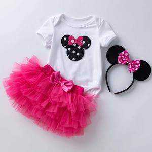 Set pakaian balita Perempuan Musim Panas 2024, satu Romper rok Tutu Set pakaian anak perempuan kecil MBGO-005 - Product Image 2