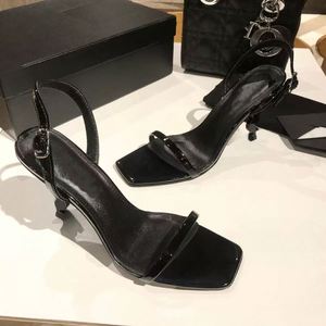 Zapatos de Tacón Alto para Mujer, Nuevos, Estilo Celebridad Online, con las Misma Letras y Negros, Stilettos Sexys con Sandalias para Mujer - Product Image 6