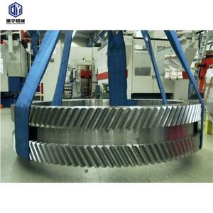 Four rotatif personnalisé transmission tournante coulée en acier engrenage à circonférence hélicoïdale engrenage annulaire de grand diamètre - Product Image 6