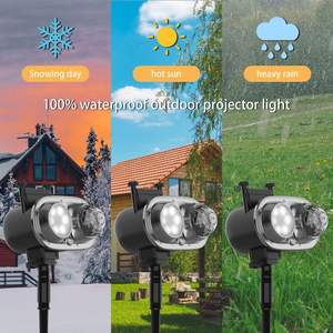 LED <b>Outdoor</b> indoor <b>Christmas</b> <b>Projector</b> <b>Light</b> Water Wave Projection Lamp for Garden Party Wall Decoration - Product Image 2