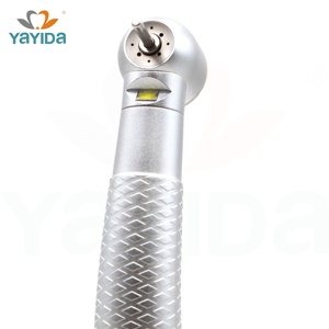 Pieza de mano de turbina dental con rociador de agua de 2 4 orificios con diseño de botón pulsador de alta velocidad con luz LED - Product Image 1