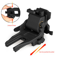 Support de lunettes de vision nocturne en alliage d'aluminium Support de bras NVG pour PVS-7 PVS-14 PVS-15 PVS-18 PVS-21 Montage Casque GZ24-0258