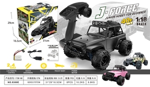 Rosa Ferngesteuertes Drift 4WD Offroad <span class=keywords><strong>RC</strong></span> Auto 2,4GHz Hochgeschwindigkeits 40Km/H USB-Kabel Klettertruck Hobby-Klasse Rennmodell - Product Image 6