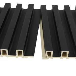 Thiết kế hiện đại <span class=keywords><strong>PVC</strong></span> lồng vào nhau bảng điều khiển dòng WPC nội thất Bảng điều khiển tường gỗ tự nhiên nhựa chống thấm nước chống cháy khách sạn hộ gia đình sử dụng - Product Image 2