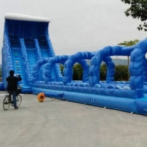 Beste Prijs Zomer Waterpark Glijbaan Hoge Kwaliteit Opblaasbare Zwembad Glijbaan Met Kasteel Uitsmijter Voor Gebruik En Verkoop Buitenshuis - Product Image 2