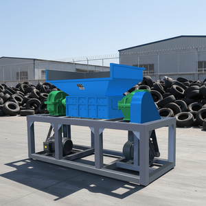 Trituradora Industrial <span class=keywords><strong>de</strong></span> Neumáticos <span class=keywords><strong>de</strong></span> Desecho para Camiones y Automóviles, Trituradora <span class=keywords><strong>de</strong></span> Doble Eje con Motor <span class=keywords><strong>de</strong></span> 44kw 380V para <span class=keywords><strong>Reciclaje</strong></span> - Product Image 1