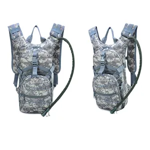 Lifesaving Custom Logo Multifunction Camouflage Tactical Backpack 3L Bladder Running Race Hydration Vest Outdoors Backpack