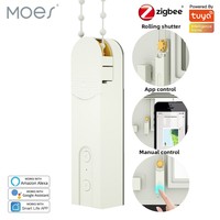 MOES Tuya Zigbee Moteur Électrique Intelligent pour Stores Enrouleurs et Volets, Programmation Horaire, Batterie 1000mAh, Contrôle via Application Domotique