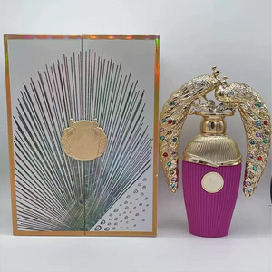 Scatola di Profumo in Vetro Quadrata di Lusso Personalizzata da 100ml per Donne, Ricaricabile, Eau De Parfum con Stampa a Caldo, Lunga Durata, Erogatore Spray, Rosa Floreale - Product Image 2