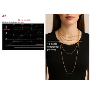 Kalung salib perak 925 uniseks 1 potong populer berlapis emas sintetis perhiasan <span class=keywords><strong>Opal</strong></span> dengan bandul biru putih untuk pernikahan - Product Image 4