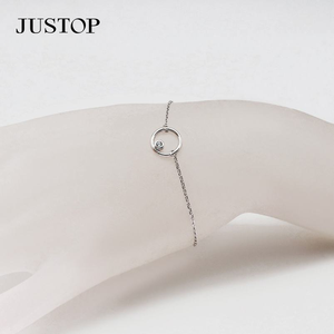 Pulsera de Plata de Ley Chapada en Oro Vintage con Circonitas Geométricas, Ecológica, Unisex, Certificada por BSCI, Joyería al por Mayor - Product Image 6