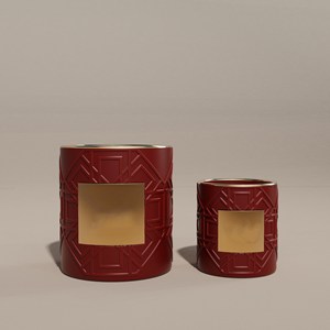 <span class=keywords><strong>Velas</strong></span> de <span class=keywords><strong>Cera</strong></span> de Soja en Recipientes de Cerámica Reutilizables con Diseño en Relieve, C&H OEM ODM - Product Image 1