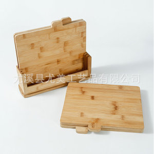 Combination cutting board <b>set</b> for home use, antibacterial and mildew-resistant bamboo cutting board, baby food and fruit - Product Image 2