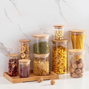 Vente en gros de pots à bougies ronds en verre transparent de 7 oz (200 ml) avec couvercles en bambou, impression offset, logo personnalisé, décoration de Noël pour la maison - Product Image 3